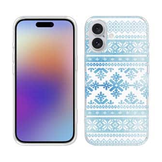 【TPU】ノルディック柄 ブルーグラデ