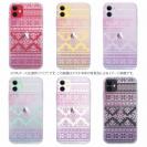 【TPU】ノルディック柄 レッド&ブルー