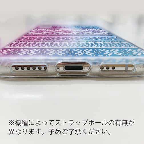 【TPU】ノルディック柄 レッド&ブルー