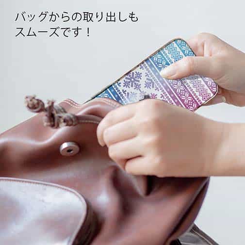 【TPU】ノルディック柄 レッド&ブルー