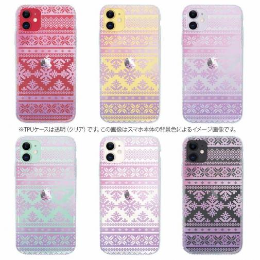 【TPU】ノルディック柄 レッド&ブルー