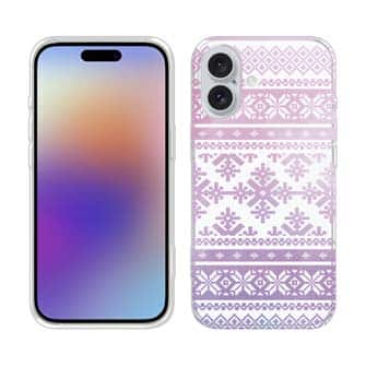 【TPU】ノルディック柄 レッド&ブルー