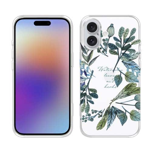 【TPU】水彩で描いた花とハーブ