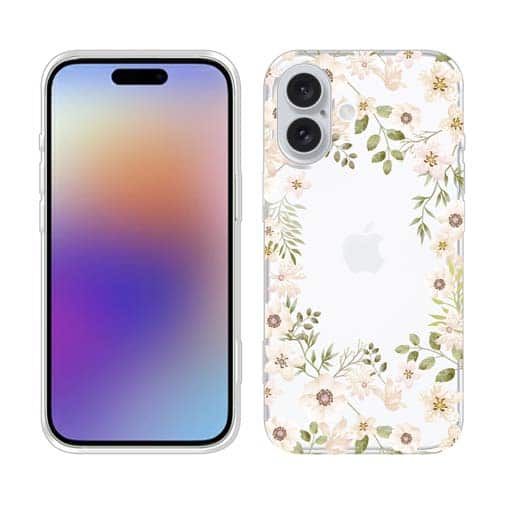 【TPU】ホワイトフラワー