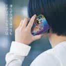 【TPU】さかな芸人ハットリ×赤ワイン　大漁旗スマホケース　マアジ