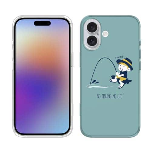 【TPU】【釣りざんまい】釣りを楽しむ少年_ミント