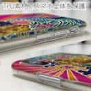 【TPU】赤ワイン　大漁旗スマホケース　アオリイカ