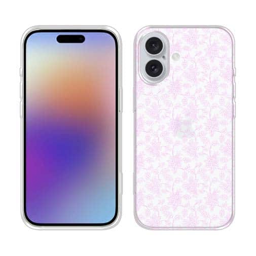 【TPU】花のシームレスパターン ピンク