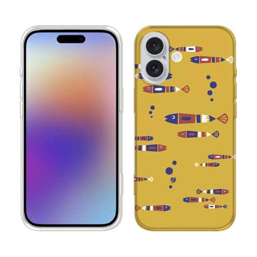 【TPU】【釣りざんまい】レトロフィッシュ_オレンジ