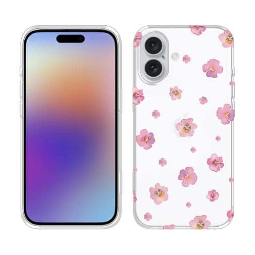 【TPU】ピンクの花のシームレスパターン