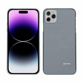 【透明型（TPU）】ロゴ（大）・グレー