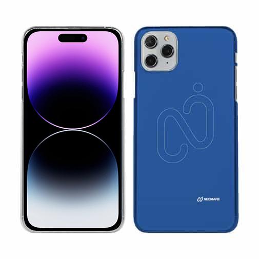 【透明型（TPU）】ロゴ（大）・ブルー