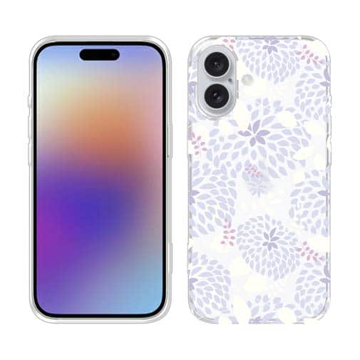 【TPU】春花＆夏花 パープル＆ライトブルー