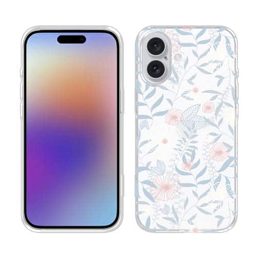 【TPU】春花＆夏花 ライトブルー＆ピンク