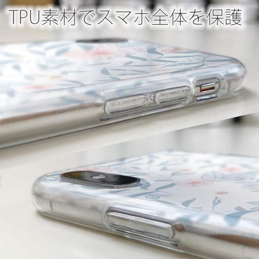【TPU】春花＆夏花 ライトブルー＆ピンク