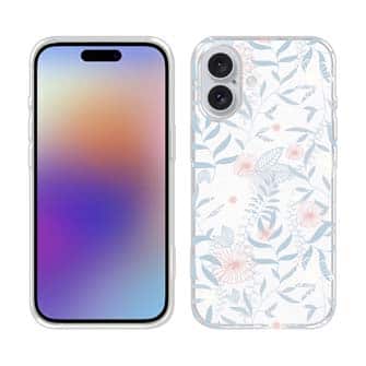 【TPU】春花＆夏花 ライトブルー＆ピンク