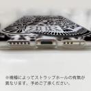 【ROMI HIME】【TPU】ヘナ タトゥー　トライバル　花　ホワイト＆ブラック