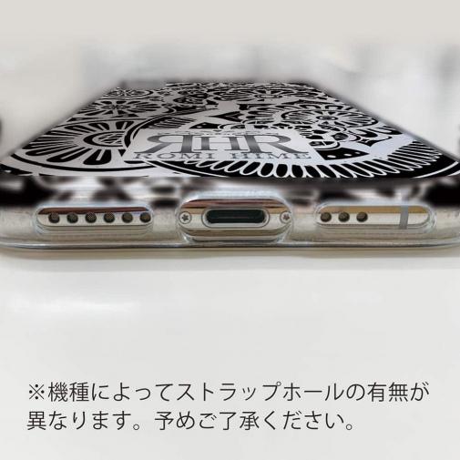 【ROMI HIME】【TPU】ヘナ タトゥー　トライバル　花　ホワイト＆ブラック