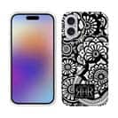 【ROMI HIME】【TPU】ヘナ タトゥー　トライバル　花　ブラック＆ホワイト