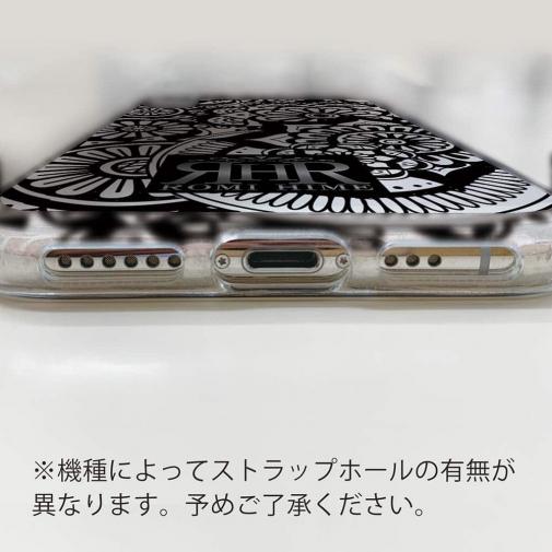 【ROMI HIME】【TPU】ヘナ タトゥー　トライバル　花　ブラック＆ホワイト