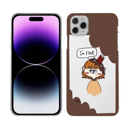 【Pariko】【TPUケース】頭に飲み物を被った女の子 アメコミ