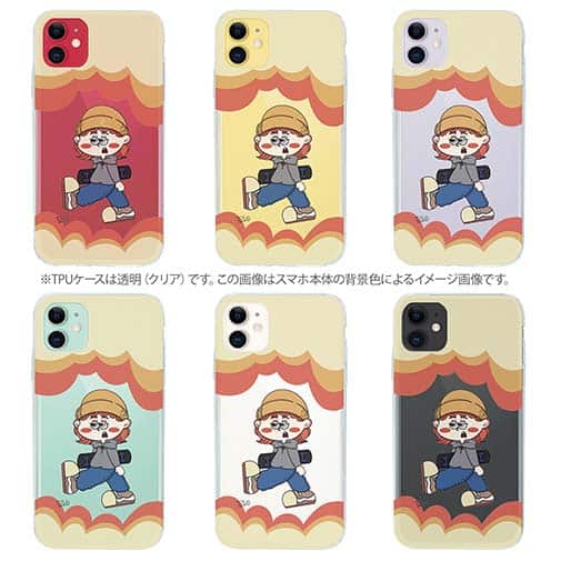 【Pariko】【TPUケース】スケーターの女の子 アメコミ