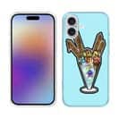 【TPU】【彫姫】ドクロパフェ？（ライトブルー）　和彫りデザイン