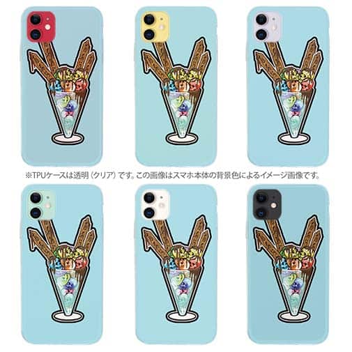 【TPU】【彫姫】ドクロパフェ？（ライトブルー）　和彫りデザイン