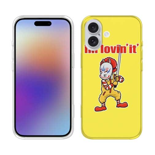 【TPU】【彫姫】I'm lovin'it（イエロー）　和彫りデザイン