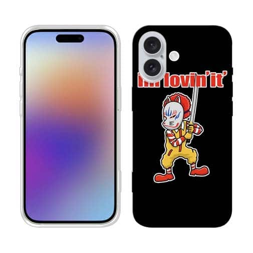 【TPU】【彫姫】I'm lovin'it（ブラック）　和彫りデザイン