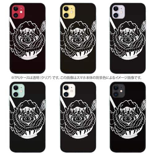 【TPU】【彫姫】弁慶達磨（ブラック）