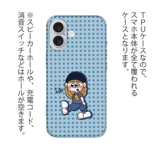 【Pariko】【TPUケース】ストリート系女の子