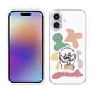 【Pariko】【TPUケース】ステッカー風カラフル女の子ver