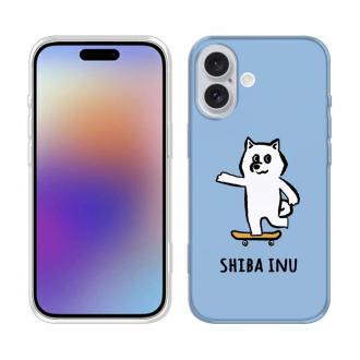 【TPU】【ワカボンド】WAKAMAKAシリーズ 柴犬スケボー_白柴