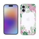 【TPU】北欧デザイン グリーン＆ピンク