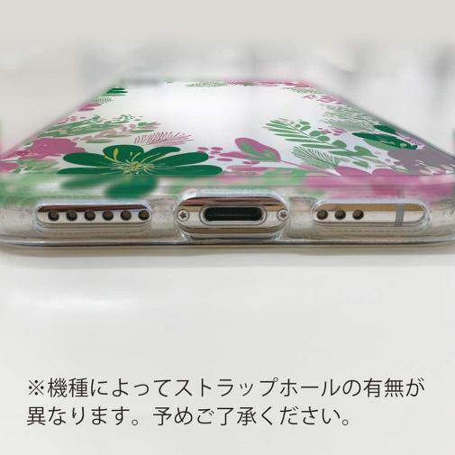 【TPU】北欧デザイン グリーン＆ピンク