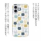 【TPU】北欧デザイン 猫と花