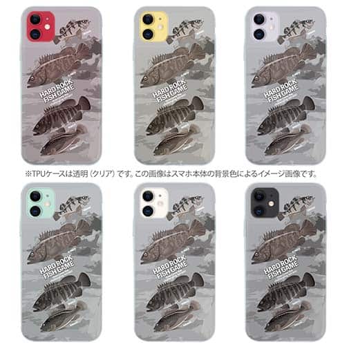 【TPU】【FISH MAN】ハードロックフィッシュゲーム グレー No1