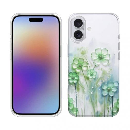 【TPU】プラスチックフラワー グリーンNo1