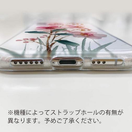 【TPU】日本の花画風 ピンク