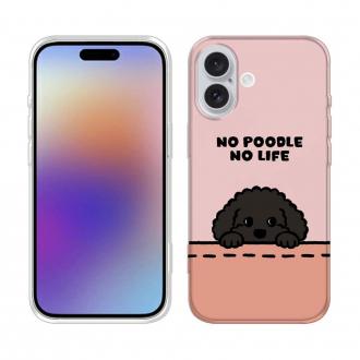 【TPU】何か気になるプードル_ブラック(wakat)