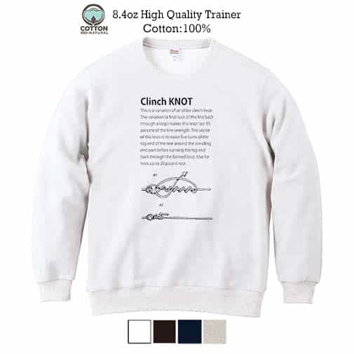【トレーナー】クリンチノット 8.4oz Cotton:100%