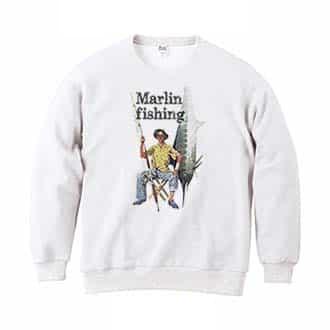 【トレーナー】カジキ釣り 8.4oz Cotton:100%