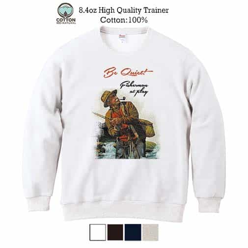 【トレーナー】静かにしてください! 8.4oz Cotton:100%