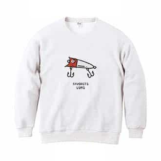 【トレーナー】お気に入りのルアー 8.4oz Cotton:100%