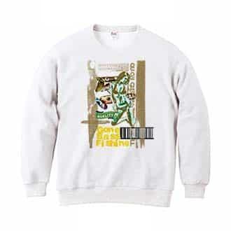 【トレーナー】Gone Bass Fishing ローライダーポスター風　イエロー 8.4oz Cotton:100%