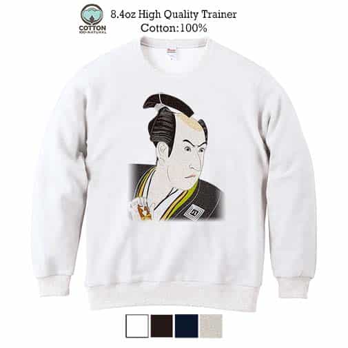 【トレーナー】浮世絵　役者大首絵01 8.4oz Cotton:100%