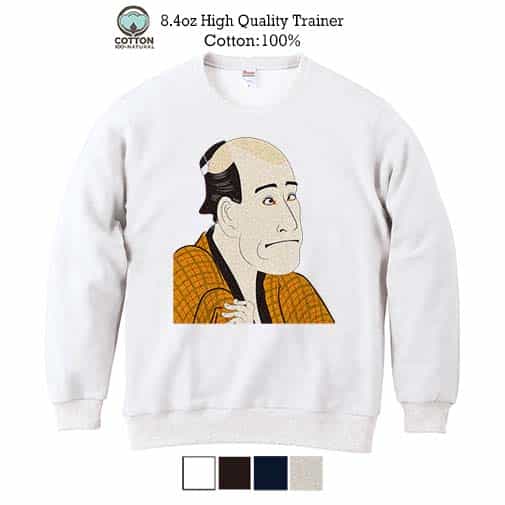 【トレーナー】浮世絵　役者大首絵02 8.4oz Cotton:100%