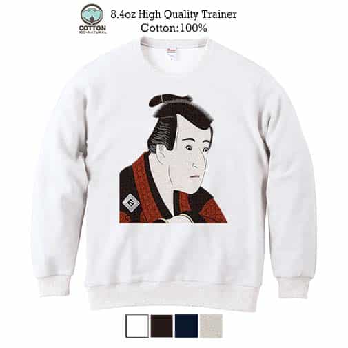 【トレーナー】浮世絵　役者大首絵03 8.4oz Cotton:100%