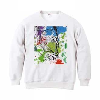 【トレーナー】コイ　ペンキペイント 8.4oz Cotton:100%